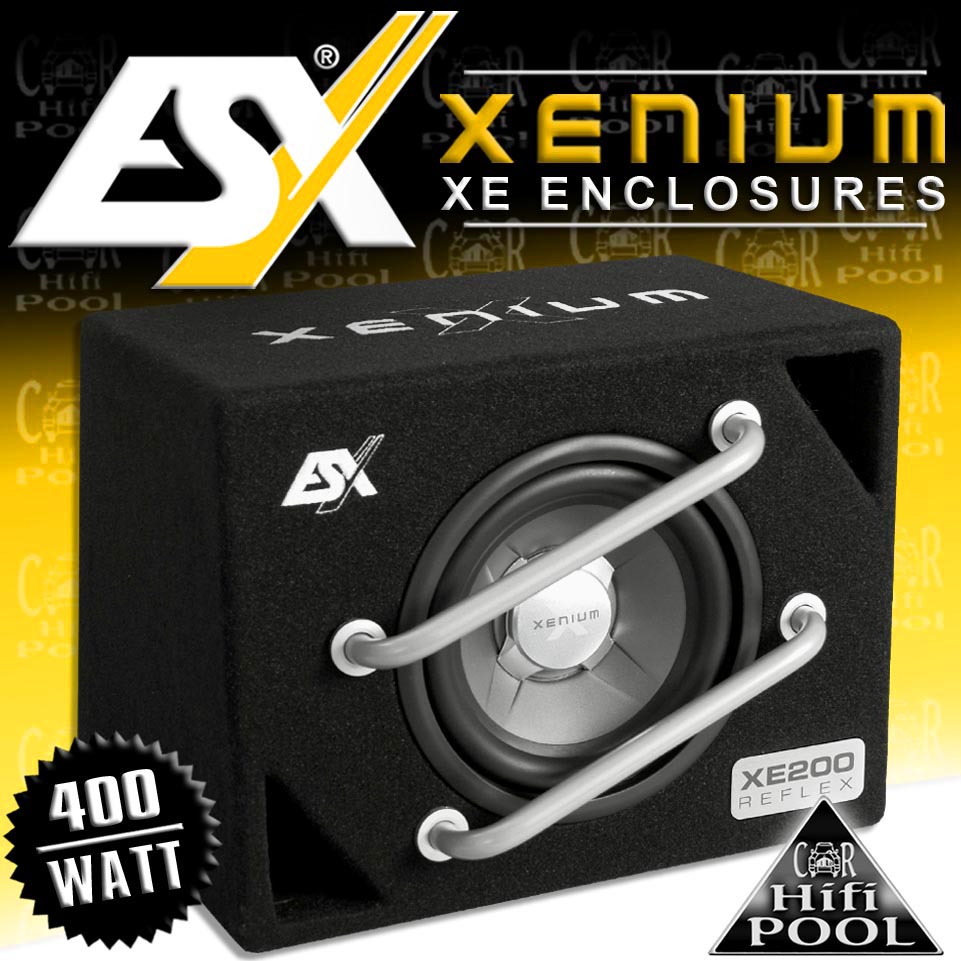 ESX XENIUM XE-200  Basskiste REFLEX SYSTEM  mit 20cm Subwoofer 400Watt